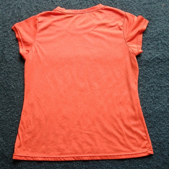 Champion Orange Fitted Cap Sleeve‎ T-Shirt - Picture 3 of 6